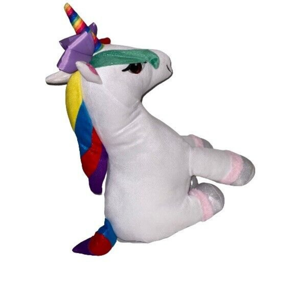 JoJo Siwa Nickelodeon Unicorn Plush White Rainbow Sparkles Animal Toy 2019 15"